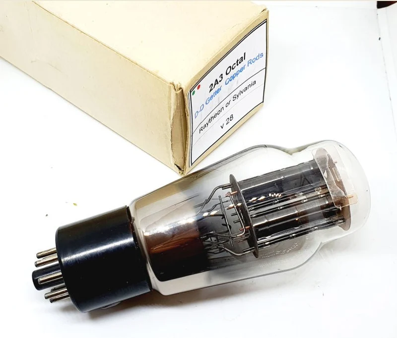2A3 OCTAL BASE Raytheon o Sylvania NOS RARA Singola (v28)