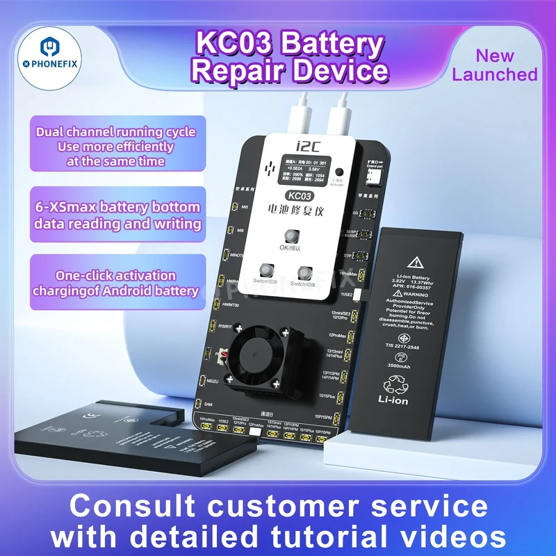 Calibratore batteria i2C KC03 - Ottimizza le prestazioni della batteria di iPhone e Android