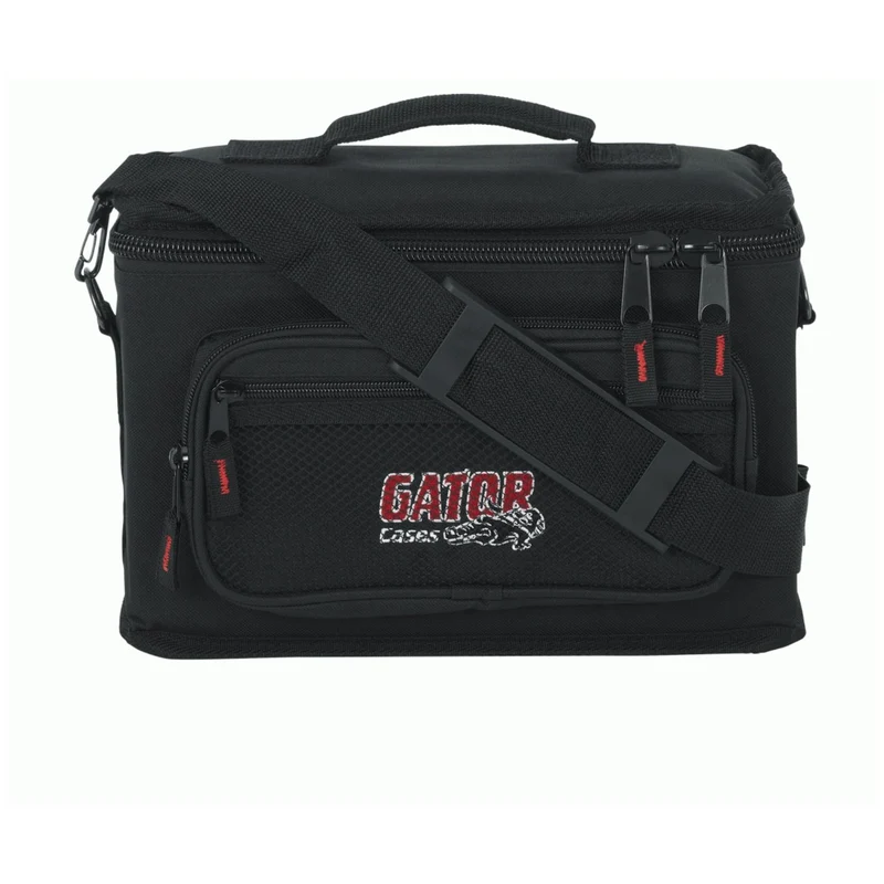 Gator GM-4 Padded Bag for 4x Mics w/ Exterior Pocket for Cables