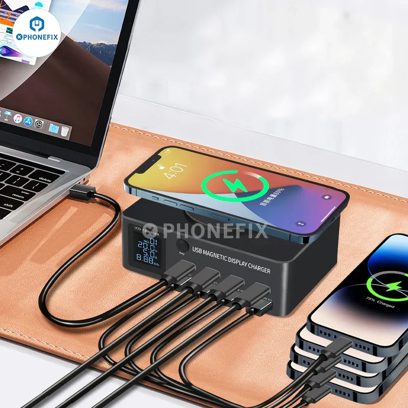Caricabatterie i-Charger 140W USB Type-C PD con wireless magnetico