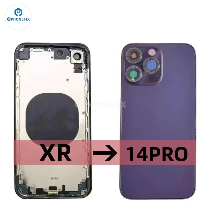 Fai da te per la parte posteriore dell'iPhone XR e la cover della batteria dell'iPhone 14 Pro/15 Pro