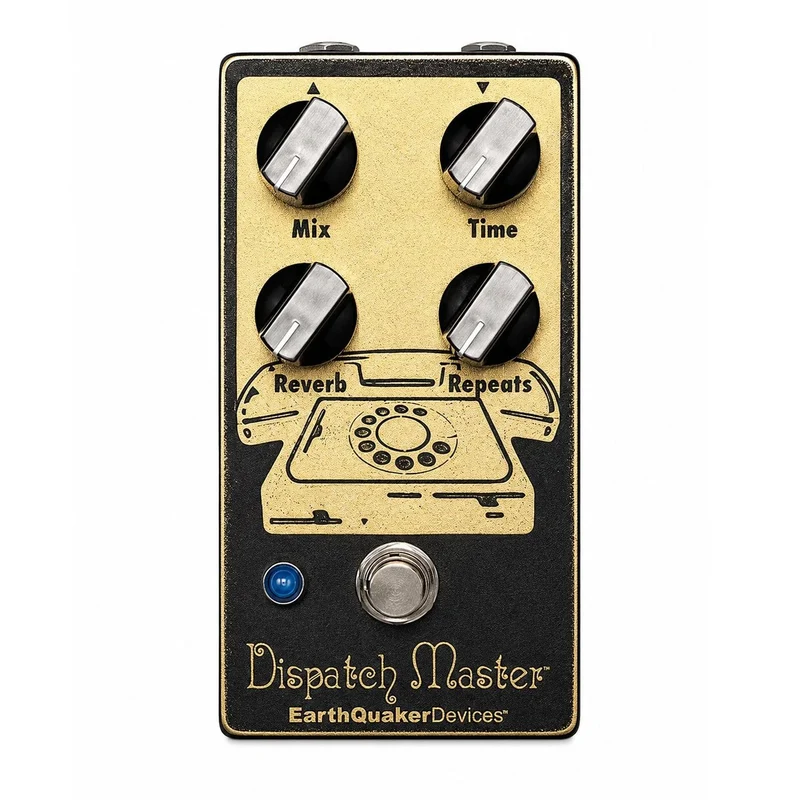 Earthquaker Devices x KGR Cast Iron Dispatch Master Delay & Reverb (Black & Gold)