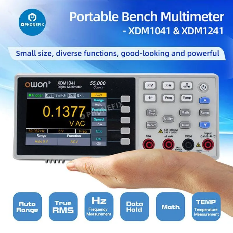 OWON Multimetro digitale AC DC Tensione Corrente Tester Mini Misuratore