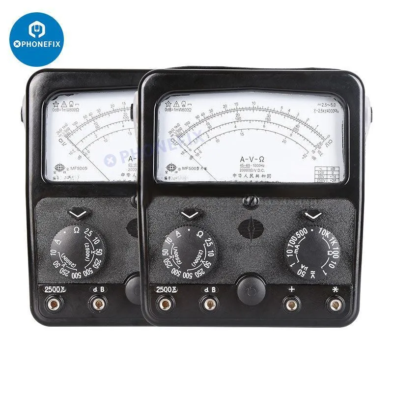 MF500 Multimetro ad alta precisione AC DC Misuratore di resistenza