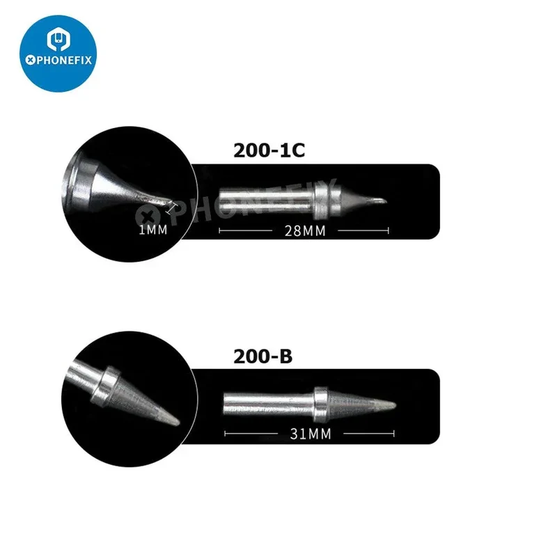 Punta per saldatore originale per stazione di saldatura Quick 203/H 204/H 3202
