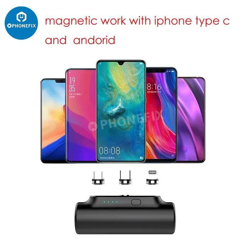 3 in 1 Power Bank Caricabatterie esterno Strumento di ricarica per telefono cellulare