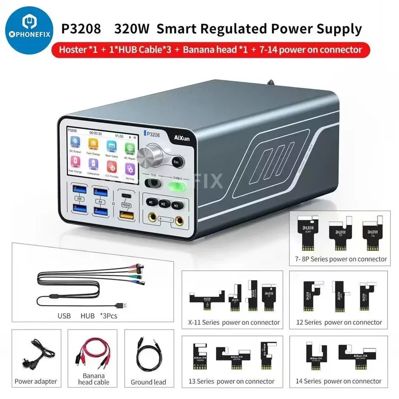 Alimentatore regolato intelligente AiXun P3208 da 320 W ad alta potenza