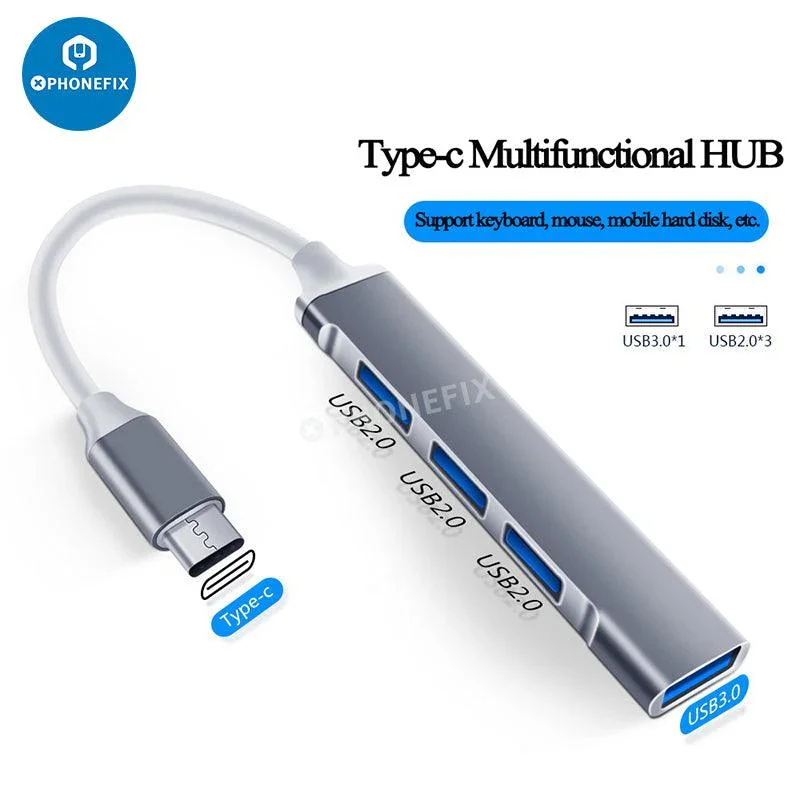 Hub di espansione porta USB 2 3/4/1 in 3.0 per telefono PC trasferimento dati veloce