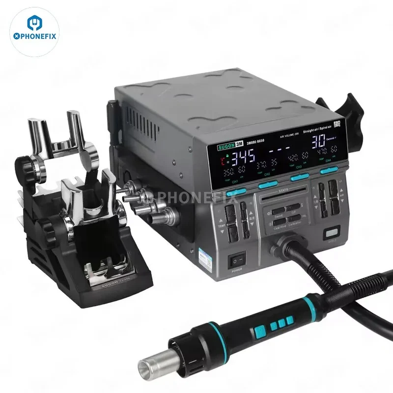 SUGON 8650 1300W Pistola ad aria calda Stazione di dissaldatura e rilavorazione BGA