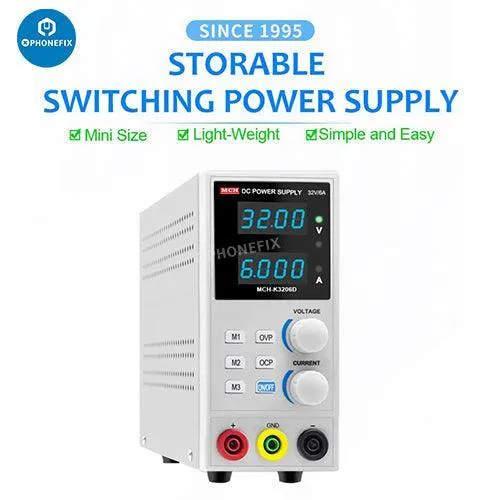 Strumento di prova per telefono con alimentatore CC regolabile MCH-K3202/3/5/6D