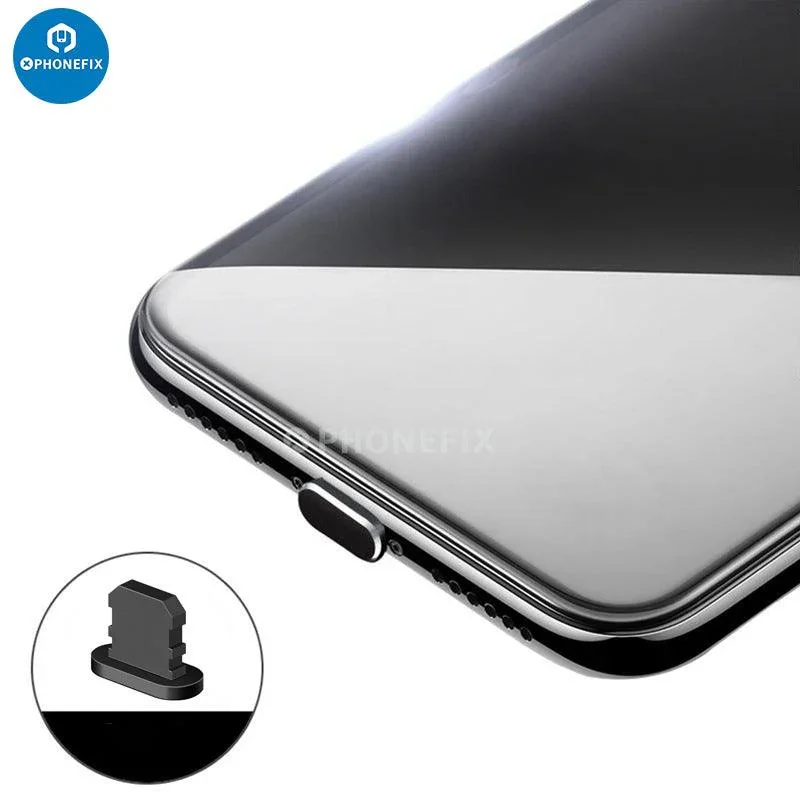 Tappo antipolvere in lega di alluminio per iPhone Porta di ricarica USB Tappo antipolvere