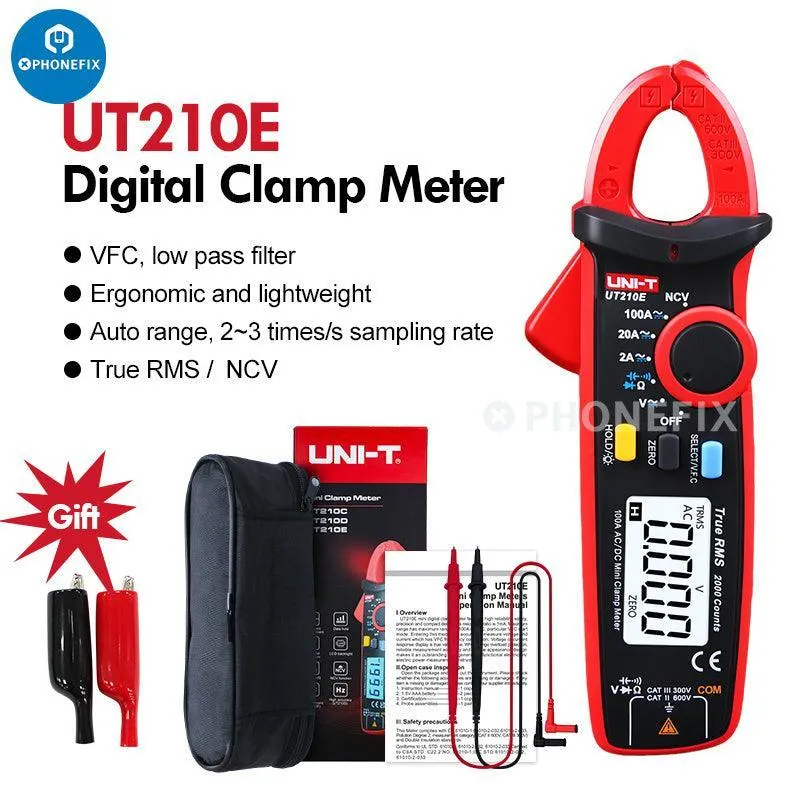 UNI-T UT210E Misuratore di tensione digitale AC DC Corrente AC