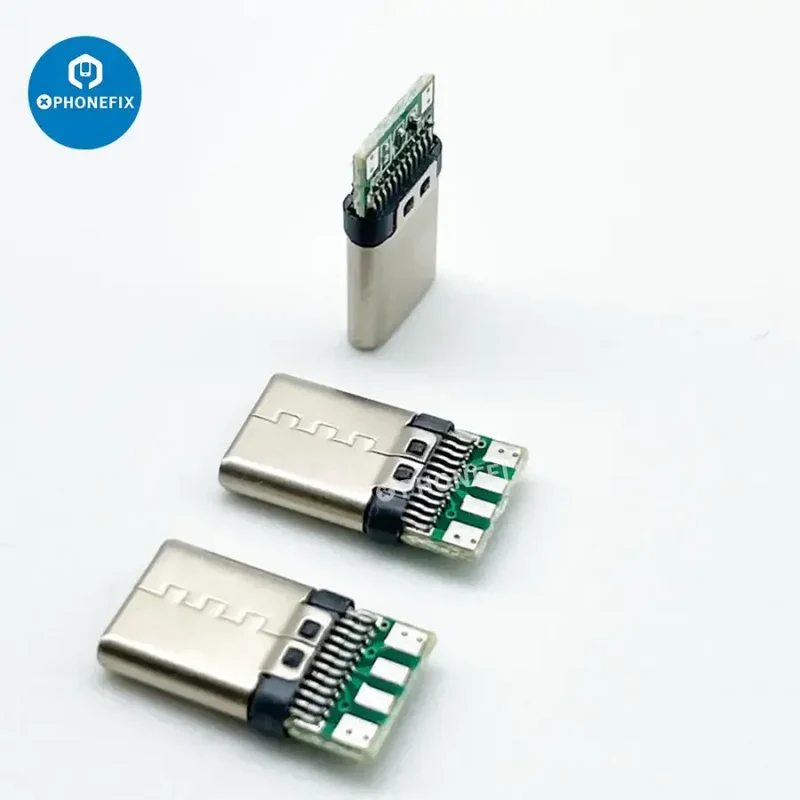 Connettore OTG USB 3.1 tipo C 4 pin jack maschio con testa saldata