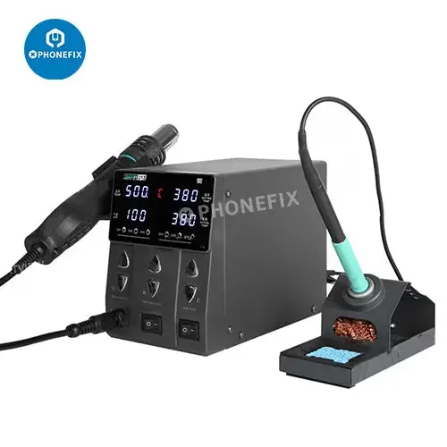Stazione di rilavorazione per saldatore ad aria calda Sugon 212 760W 2 in 1
