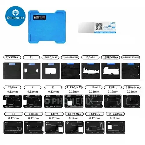 Piattaforma di reballing dello strato intermedio MaAnt da 0.12 mm per iPhone X-14 Pro Max
