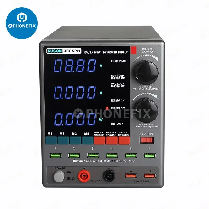SUGON 3005PM Alimentatore CC 30V 5A Display a 4 cifre