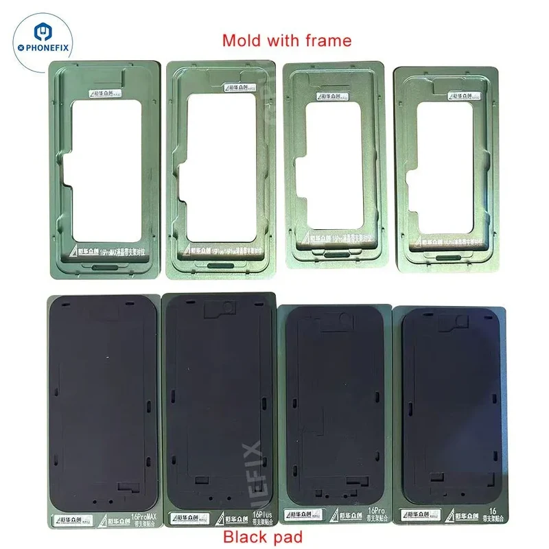 Stampo di allineamento dello schermo LCD con cornice per iPhone 14/15/16 Pro Max