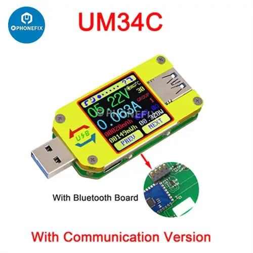 UM34C UM25C UM24C Tester di tensione USB con display LCD a colori