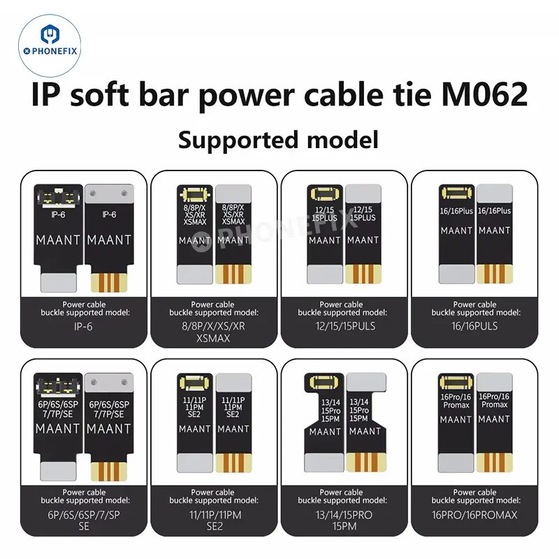 Connettore del cavo di alimentazione Fibbia della batteria per iPhone 6-16 Pro Max