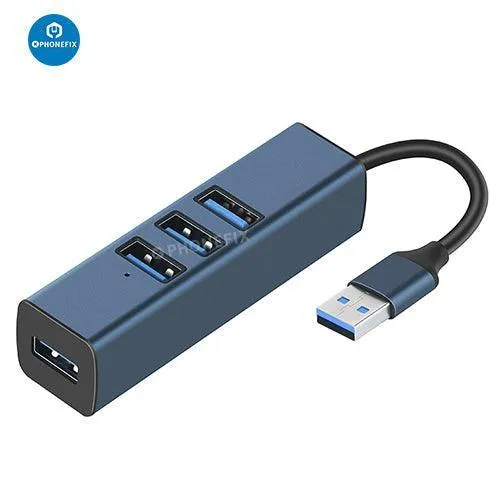 Hub multiporta USB con cavo lungo 2 piedi, trasferimento dati veloce per telefono e PC