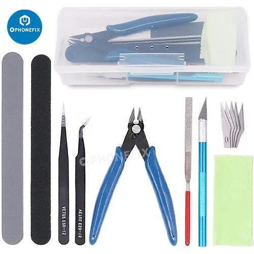 Kit di riparazione per telefoni cellulari 9 in 1, set di modelli di figure giocattolo, set di artigianato