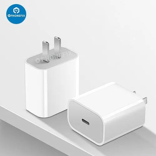 Adattatore di alimentazione USB-C da 20 W, caricabatterie rapido, cavo Lightning per iPhone e iPad