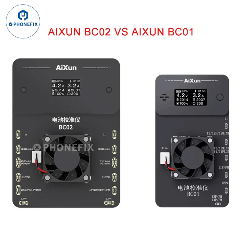 Aixun BC01 BC02 Calibratore di stato della batteria per iPhone 11-14 Pro Max
