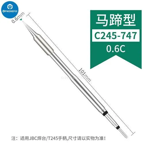Punta per saldatore serie JBC C245 per stazione di saldatura JBC