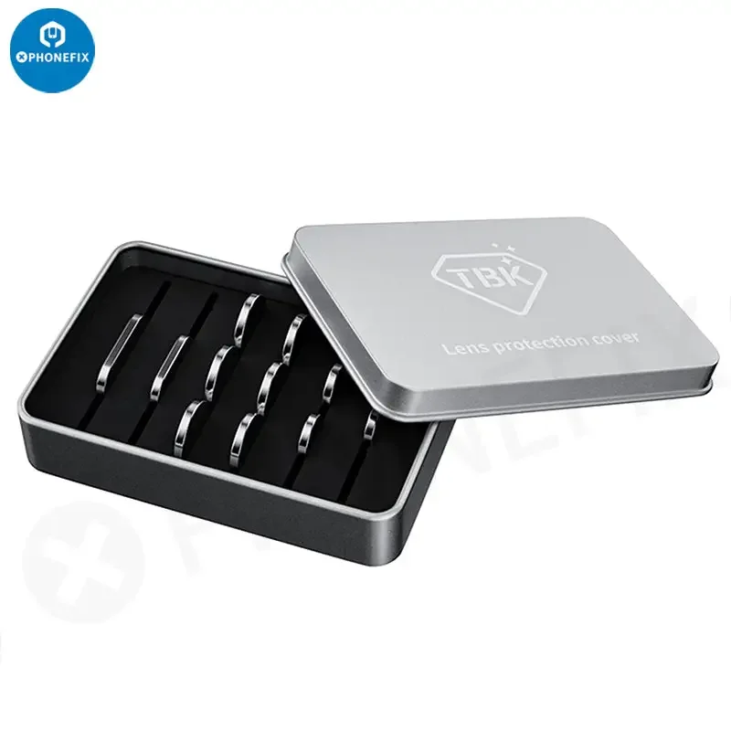 TBK Laser Machine Custodia protettiva per obiettivo della fotocamera per iPhone 8-13 Pro Max