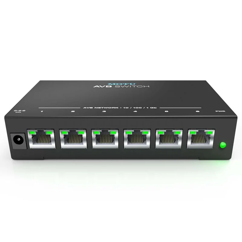 MOTU AVB Switch 6-Port AVB Ethernet Switch