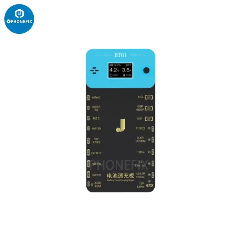 JCID BT01 Scheda di ricarica rapida della batteria con display per iPhone Android