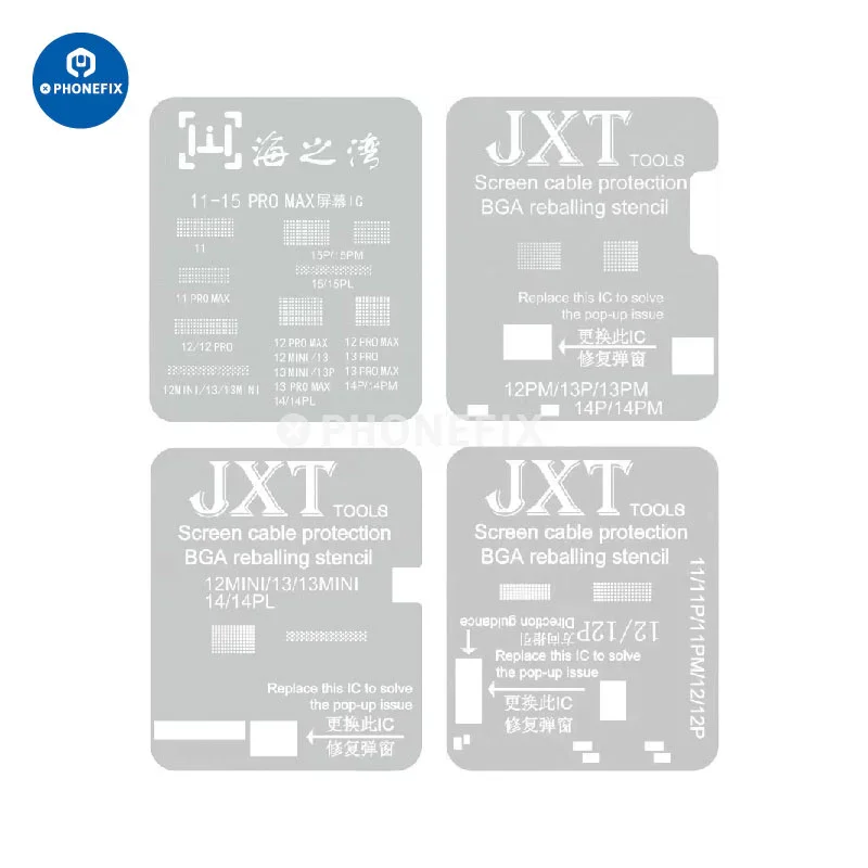 Modello di protezione del cavo dello schermo JXT per iPhone 11-15 Pro Max