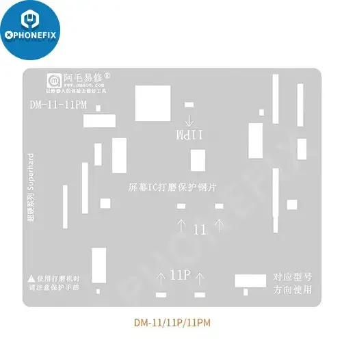 Amaoe Screen Cable IC Protezione Stencil per iPhone 11-13 Pro Max