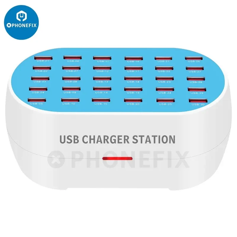 Caricabatterie da 30 porte Hub dati USB Stazione di ricarica multiporta da 160 W