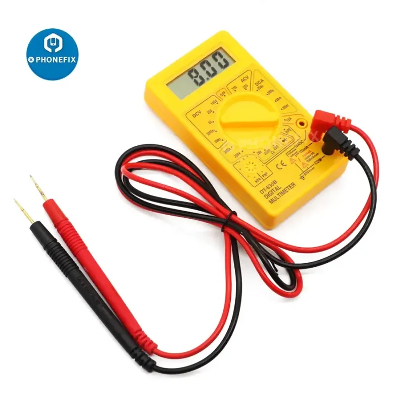 DT830B Multimetro digitale LCD Voltmetro Amperometro Ohm Tester