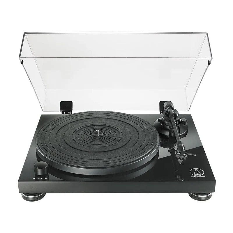 Audio Technica LPW50PB Fully Manual Belt-Drive Turntable w/ VM95E Cartridge (Black)
