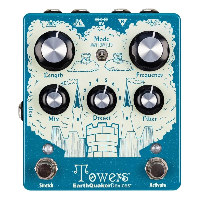 Earthquaker Devices Towers Stereo Reverb Pedal w/ Lowpass Resonant Filter