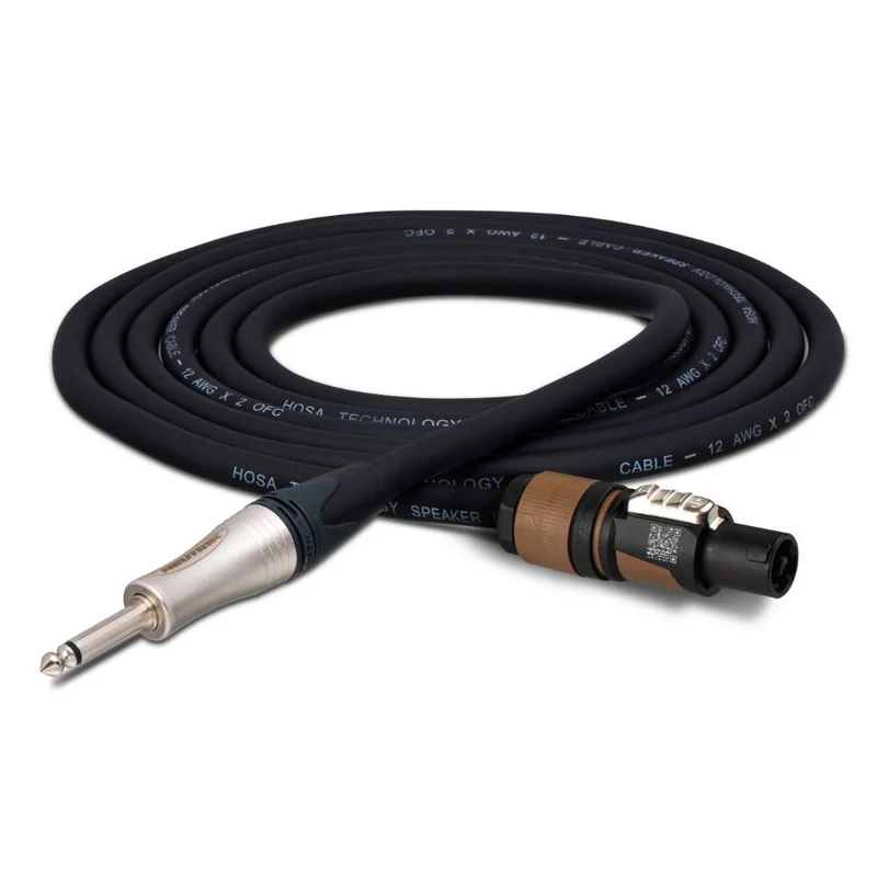 Hosa SKT250Q Edge Speaker Cable Neutrik speakON to 1/4 in TS (50 ft)