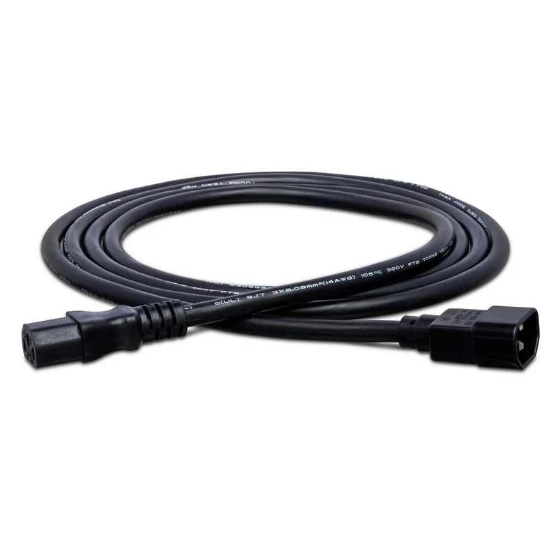 Hosa PWL403 Power Extension Cord IEC C14 to IEC C13 (3 ft)