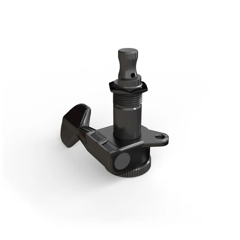 D'Addario PWAT-EXT-1 Single In-Line Machine Head 6-In-Line (Black)