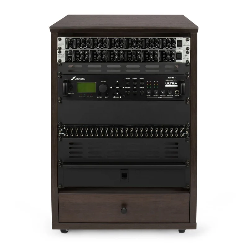 Gator Elite Series Angled 12U Rack (Walnut)