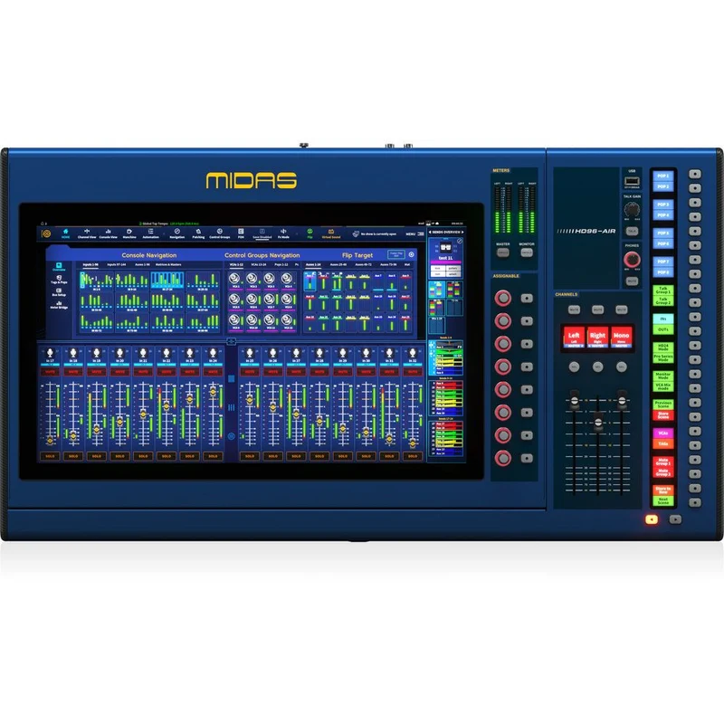 Midas HD96 AIR-CC-TP Digital Mixing Console w/ Touchscreen inc Hard Case
