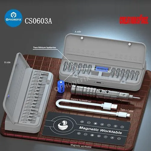 Set di cacciaviti magnetici 34 in 1, kit di strumenti per la riparazione di cellulari, tablet e PC