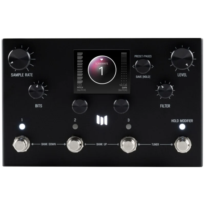Meris Ottobit X Modular Degradation & Texture Engine Pedal (Black)