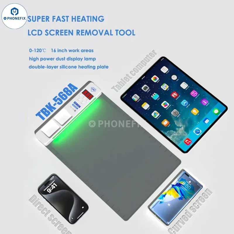 Piattaforma di preriscaldamento per macchina di separazione dello schermo LCD TBK-568R 568A