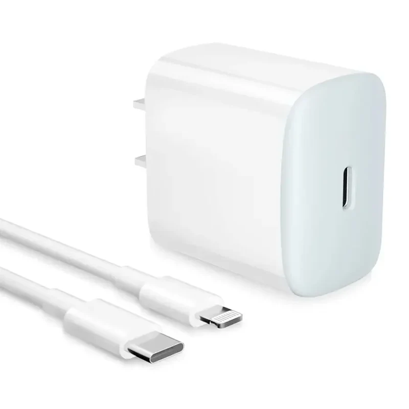 Caricabatterie da muro rapido USB-C certificato da 20 W per adattatore di alimentazione USB-C Apple