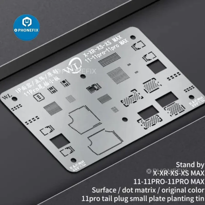 WL BGA Reballing Steel Mesh per iPhone Dot Matrix Face ID Riparazione