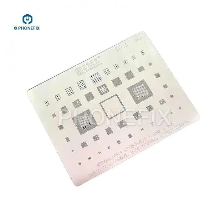 Amaoe LG G2 G3 BGA Reballing Stencil Template CPU Rete di saldatura