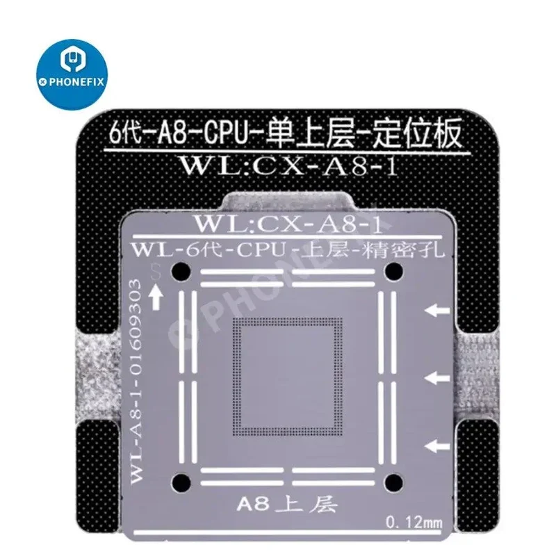 Stencil Reballing WL BGA per iPhone Baseband NAND A6-A14 CPU BGA