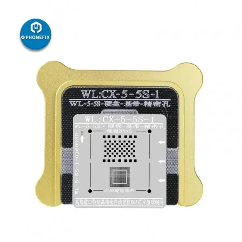 Stencil per reballing BGA magnetico WL per riparazione IC iPhone 5-12 Pro Max